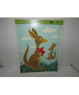 VINTAGE PUZZLE IN TRAY FUZZY WUZZY PRESCHOOL #4428 WHITMAN 11 X 14  1968... - $6.60