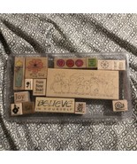 Stampin&#39; Up! All Year Cheer III - Wood Mount Rubber Stamp Set - $16.92