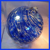 Hanging Glass Ball 8&quot; Diameter &quot;Blue Tree&quot; Witch Ball (1) #115 - £27.86 GBP