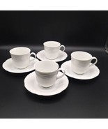 Set of 4 Vintage Goebel Plaza West Germany Porcelain Tea/Coffee Cups and... - $45.00