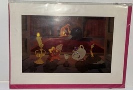 Disney The Archive Collection Beauty and the Beast &amp; Belle By Fire Print... - £15.57 GBP