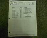 1989 VW Gti 16V Elettronica Motore Power Finestrino Servizio Riparazione... - $10.09
