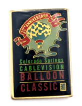 1997 Colorado Springs Balloon Classic 20th Anniv Hot Air Balloon Pin Cab... - $9.99