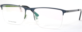 VISTAN Herchen 2119 2 Blu Scuro Grigio/Verde Raro Occhiali da Sole 56-18-140mm - $66.55