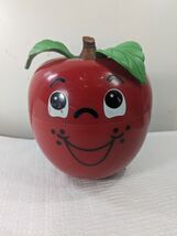 Vintage Fisher Price HAPPY APPLE Musical Chime Wobble Baby Toy 1972 Shor... - $15.00