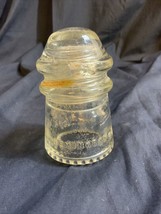 Clear Vintage Hemingray No. 9 Glass Insulator Made In USA 13-52 - $5.12