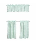 Pioneer Woman ~ Gingham ~ Three (3) Piece Curtain Set ~ 30&quot; x 36&quot; ~ Smal... - £29.96 GBP