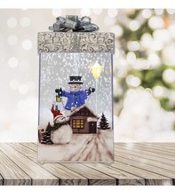 Fraser Hill Farm Animated Musical 12-in Shadowbox with Snowman and Silve... - £101.99 GBP