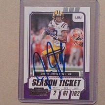 2022 Panini Contenders Justin Jefferson Vikings Autographed signed Card COA NFL - $120.41