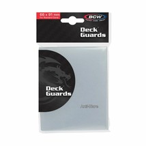 Clear Anti-Glare Deck Guards Standard Sized Card Sleeves BCW Pack of 50 - £5.07 GBP