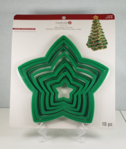 Chrismas Nole Celebrate It CHRISTMAS TREE Cookie Forms/Cutters 10-Piece Set - £9.57 GBP