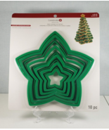 Chrismas Nole Celebrate It CHRISTMAS TREE Cookie Forms/Cutters 10-Piece Set - $11.98