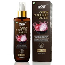 WOW Skin Science Onion Hair Oil with Black Seed Oil Extracts - 200ml (Pa... - $20.78