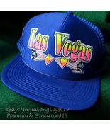 Retro 1991 Neon LAS VEGAS Card Decks Mesh Snapback Trucker Hat Cap Casino - $39.60