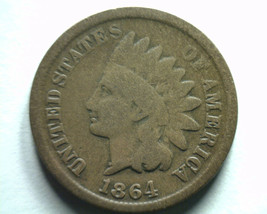 1864-L S5b Indian Cent Penny Good+ G+ Nice Original Coin Bobs Coins Fast Ship - £57.85 GBP