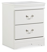 Anarasia - White - Two Drawer Night Stand - £88.32 GBP