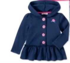 Kids Headquarters Toddler Girls Hooded Jacket, Various Sizes - £11.94 GBP