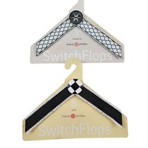 Switchflops Lindsay Phillips Set of 2 Size S Models Patti And Evan Black White - £8.92 GBP