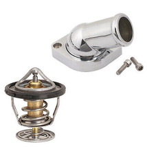04-13 LS Swap LS1 LS2 LS3 Swivel Water Outlet Housing w/ Thermostat CHROME - £55.04 GBP