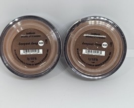 Lot of 2 bareMinerals Original Foundation SPF 15 Deepest Deep N50 1.5g/0.05oz - £7.04 GBP