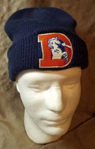 Vintage blue and orange Nike Denver Broncos Beanie Hat Cap free us shipping !! - $13.79