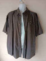 Harley Davidson Garage Mechanic Shirt Men’s XL Button Down Blk/Gry 12/2010 - £35.61 GBP