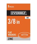 3/8&quot; zinc Flat Washers SAE Everbilt  828751 or 1006 540 314 - $7.33