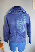 Nike Dri-Fit Youth Navy/Blue Full Zip Hooded Lightweight Jacket ~M~939852-478 - £8.28 GBP
