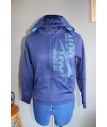 Nike Dri-Fit Youth Navy/Blue Full Zip Hooded Lightweight Jacket ~M~93985... - £8.17 GBP