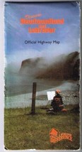 Newfoundland &amp; Labrador Official Road Map 1988 - £3.40 GBP