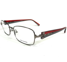 Cote D&#39;azur Eyeglasses Frames CDA 222 02 Grey Red Silver Square 53-17-135 - £25.41 GBP