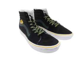 VANS Men&#39;s 721356 Sk8-Hi Skateboard Shoe Black/Green/Yellow 12M - £39.86 GBP
