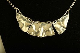 Vtg Sterling silver Israel Didae Shablool 925 modernist chunky chain necklace - £85.63 GBP