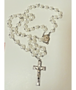 Faux White Pearl Rosary, with O. L. of Mount Carmel Medal, New #Gftshp-3 - $365.15 MXN