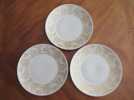 Lot 3x Rosenthal Continental Idyll Gold Bird Pattern 10.5&quot; Salad Plate G... - £26.57 GBP