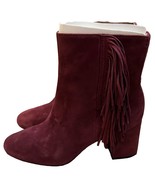 FRYE Women&#39;s Jodi Fringe Short Suede Ankle Bootie Size 7.5 New No Box - $64.35