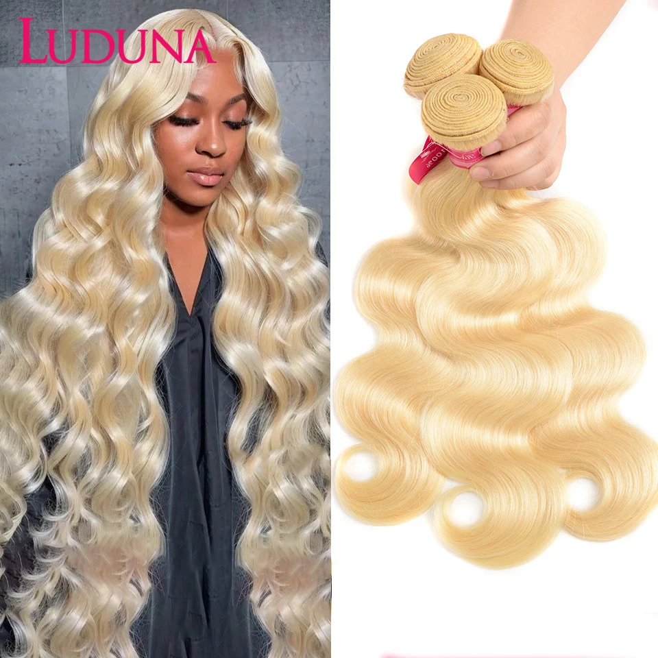 Luduna 613 Bundles Human Hair Body Wave Bundles Brazilian Human Hair Weaving 3 - £56.62 GBP+