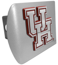 university of houston red brushed trailer hitch cover usa made - £63.94 GBP