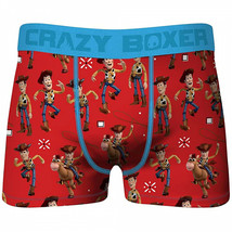 Crazy Boxers Disney Toy Story Woody Men&#39;s Boxer Briefs Red - £15.95 GBP