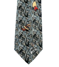 Warner Bros. Mens Tie Looney Tunes Mania Tie Novelty Bugs Bunny Yosemite Sam  - £14.23 GBP