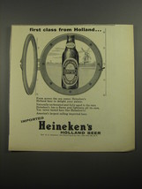 1956 Heineken Beer Advertisement - First class from Holland - £14.60 GBP