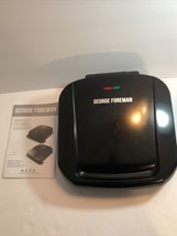 George Foreman 4-Serving Removable Plate Grill and Panini Press, Black, ... - £14.00 GBP