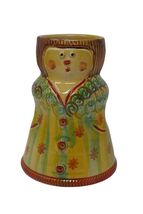 Italica ARS Italian Hand Painted Folk Art Figural Pottery Vase - $29.99