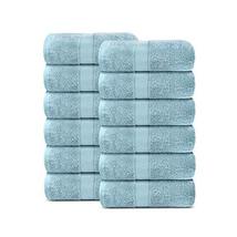 Lavish Touch Aerocore 100% Cotton 600 GSM Pack of 12 Face Towels Sea - £20.80 GBP