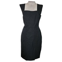 Black Cap Sleeve Knee Length Dress Size 14 - £35.04 GBP
