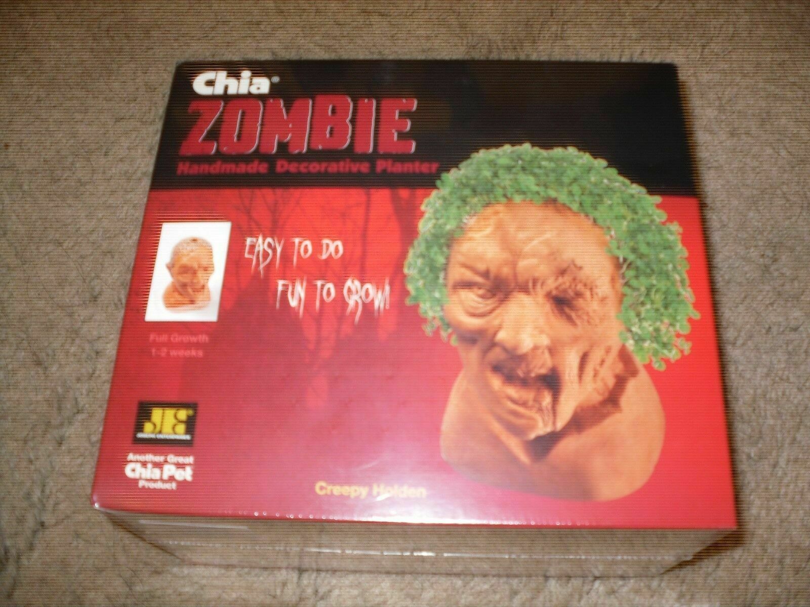 2014 Chia Pet Zombie Handmade Decorative Planter Creepy Holden - $10.88