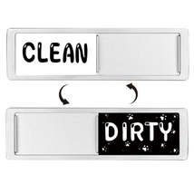 Dishwasher Magnet Clean Dirty Sign Double-Sided Refrigerator Magnet(Silver- Cat  - £3.15 GBP