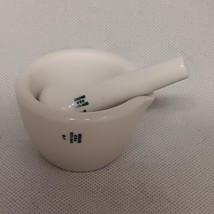 Coors Porcelain Mortal &amp; Pestle Pharmaceutical Apothecary Medical - $18.95