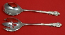 Sir Christopher by Wallace Sterling Silver Salad Serving Set Pierced Cus... - $132.76