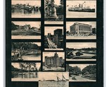Multi Vista Views Di Cleveland Ohio Oh 1906 Udb Cartolina V19 - £12.04 GBP